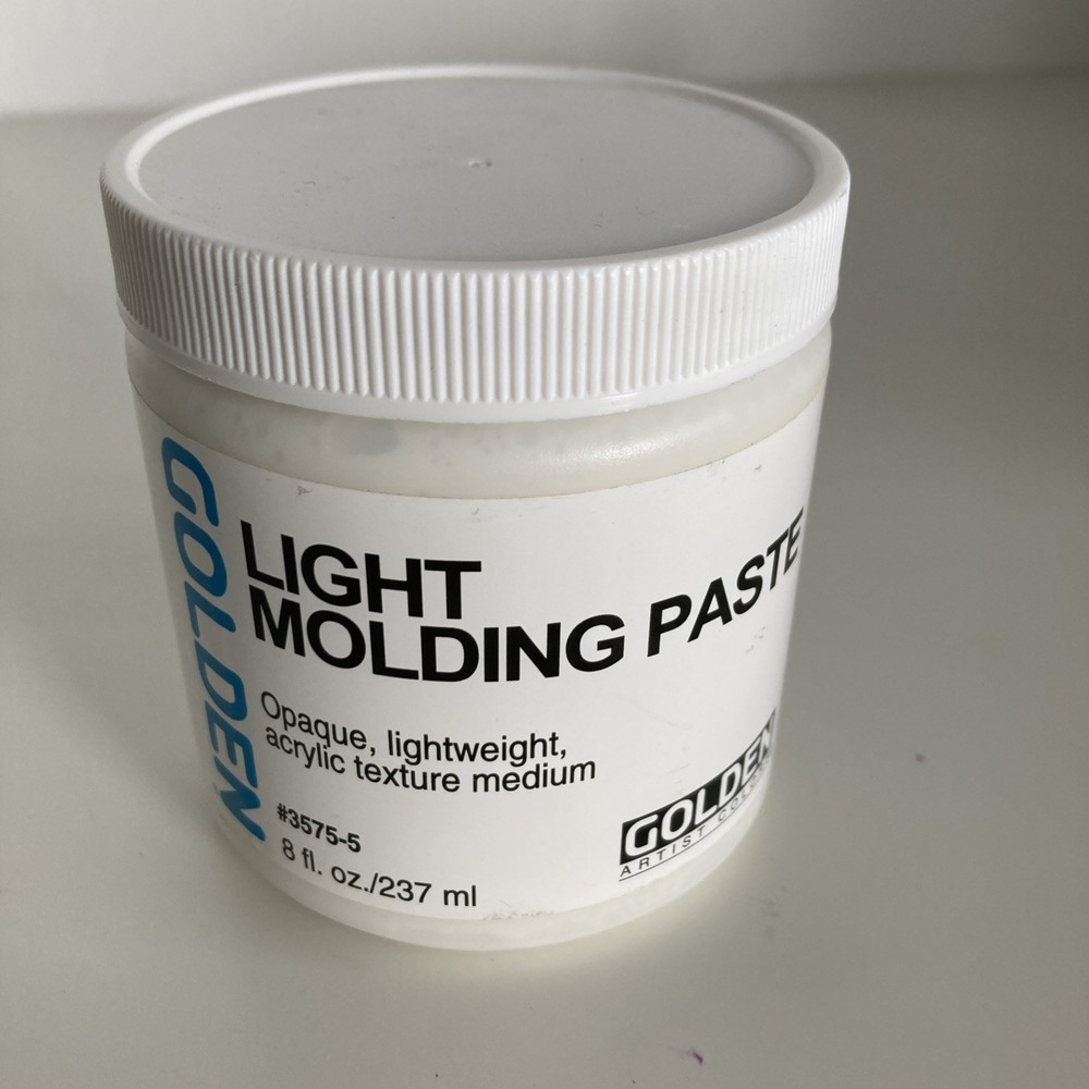 New Golden Light Molding Paste – Opaque, Lightweight – 8 oz Jar – 3575-5