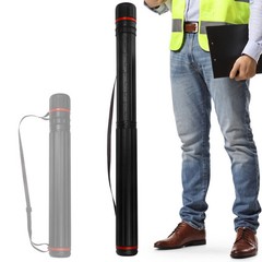 Telescoping Poster Tube Extendable 25″ to 43″ For Artwork Documents Maps Holder