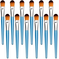 12 PCS 1 Inch Large Paint Brushes Mop Acrylic Painting Oval Blending Set