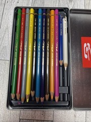 Caran d’Ache Pablo 12 Oil Pastels Set – Used, Vintage Condition