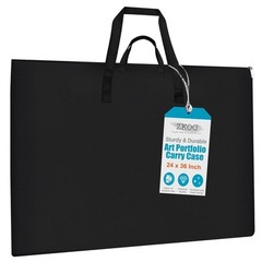 ZKOO Large Size Art Portfolio Bag Light Weight Art Canvas Portfolio Case with…