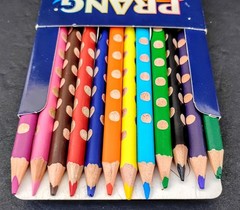 Prang Groove Triangular Pencils Assorted Colors Set of 12 – 3.3mm