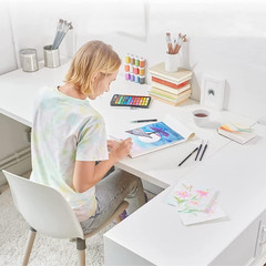 Watercolor Paper Bulk, 8.5X11 Inches, 160 Sheets (180Gsm) Artist Paper – Waterco