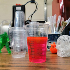 20 8Oz Disposable Graduated Clear Plastic Cups for Mixing Paint, Stain, Epoxy, R