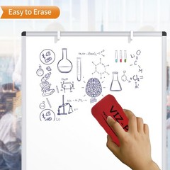 Portable Whiteboard Easel, 36×24 Inches, Height Adjustable