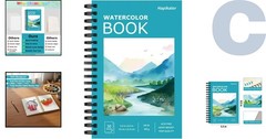 Kids Watercolor Journal 5.5×8.5″ – Affordable 140lb Textured Sketch Paper