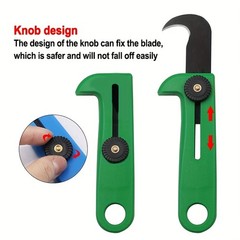 Compact Multi-Purpose Cutting Tool with Hook Edge, Ideal for Parcels & Paper US
