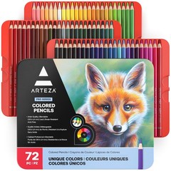 72 PCS Soft WaxBased Colored Pencils PreSharpened Drawing Art Tin Box