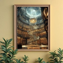 Magical Library Diamond Painting Kits for Adults Beginners, 5D Full Round Drill