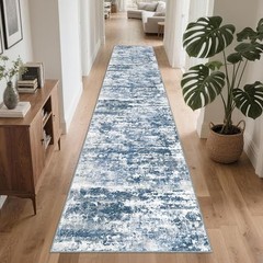 Runners for Hallways Ultra Non-Slip 2×10 Long Runner Rugs Washable Abstract