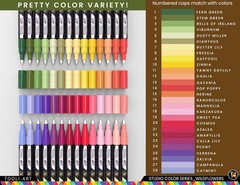 28 Wildflower Colors Acrylic Paint Pens Studio Color Series Markers Set 0.7mm…