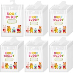 30 PCS Kids Book Bags Hanging Storage Plastic Large Hook 13.8×9.8 Inches