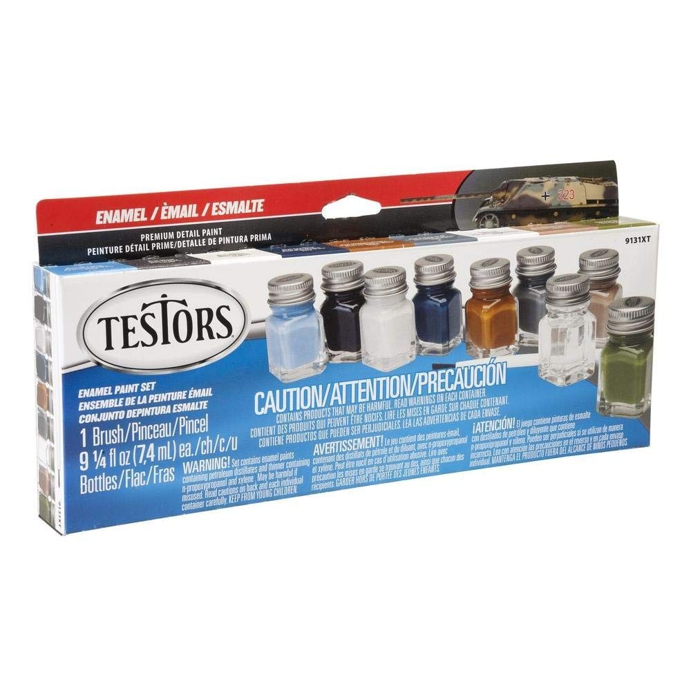 Camo Flat Enamel Paint Set packaging May Vary