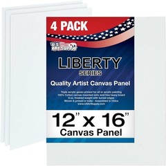 U.S. Art Supply 12 X 16 (11×14)inch Professional Artist Quality Acid Free Canvas