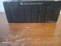 Arteza Real Brush Pens 96 Premium Water Based Markers w/ Flexible Brush Tips