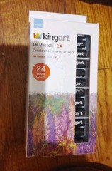Kingart Studio: 24 Unique Oil Pastels & 12 Watercolor Aquarelle Simply