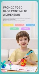 3D Printing Pen for Children USB/Plug PLA Filament Travel Case DIY Birthday Gift