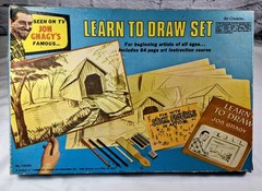 Vintage 1960s Jon Gnagy Learn To Draw Set No. 71293 – Mostly Complete Kit