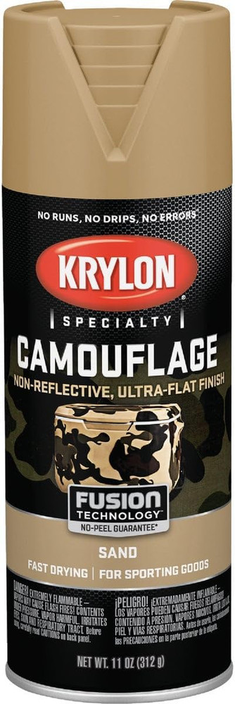 Camouflage Paint, Ultra Flat, Sand, 11 Oz. – K04295000
