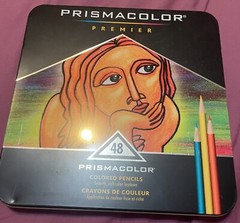 Prismacolor Premier Soft Core Colored Colored Pencils, 48 Count Tin Lightly Used