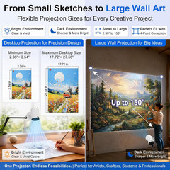 Art Projector for Tracing Drawing, Native 720P HD Smart Drawing Projector with M