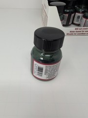 (12) 1 Oz Bottles Of Angelus Acrylic Leather Olive Paint New