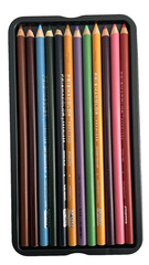 PRISMACOLOR PREMIER COLORED PENCILS Set of 24 in Metal Tin Drawing FINE ART EUC