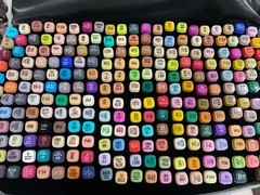 Alcohol Marker Pens Set 262pcs Dual Tip Art Markers for Drawing Coloring