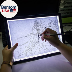 Light Box Drawing Pad, Tracing Board with Type-C Charge Cable and Brightness Adj