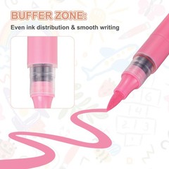 12pcs Acrylic Paint Markers, 4mm Acrylic Marker Paint Pens,Pink