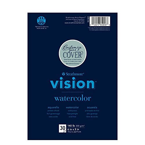 Vision Cold Press Watercolor Pad 6″X9″-140lb 30 Sheets -62640560