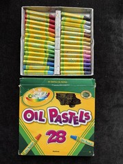 Crayola Oil Pastels Set, 28 Count Multicolor, Model 52-4628 used full set