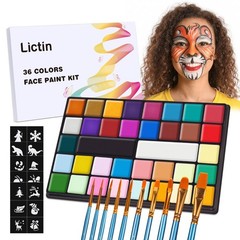 Lictin Water Based Face Paint – 36 Colors Professional Large, 36 colors