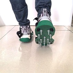 9 Inch Screed Spiked Roller Self Leveling Concrete Epoxy Green
