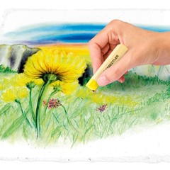 Staedtler Karat Premium Quality Soft Pastel Chalks Set of 12 colors in Heavy-…