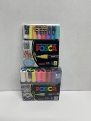 POSCA MARKER LOT 5M-3M-24 MARKERS 2 PACKS W/FREE GIFT + FREE SHIPPING!