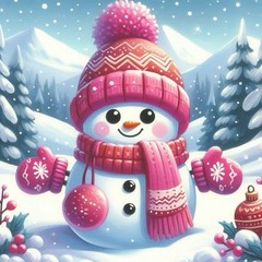 2 Pack Snowman Christmas Paint by Numbers Kit for Adults & Kids, Santa Claus …