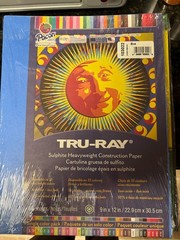 Crayola, Riverside, Sun Works, and Tru Ray brand construction paper assorted-new