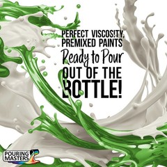 Pouring Masters Vivid Jade Metallic Pearl 8-Ounce Acrylic Pouring Paint