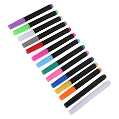 14 Pcs Wet Erase Water Chalk White Pen Classroom Markers Black Board