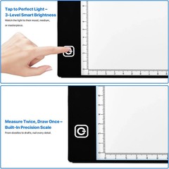 A4/A3/A5 LED Light Box for Tracing and Drawing – Ultra Thin Adjustable Light Tab