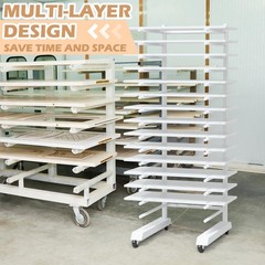 Colingmill 1 Pack 15 Tier Cabinet Doors Paint Drying Rack with Casters 16 in …