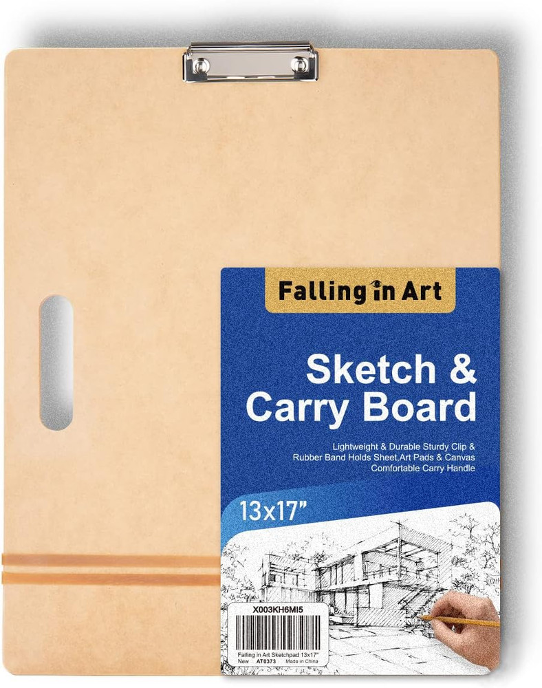 13X17 Professional Sketch Board, Drawing Tote Board for Artists with Sturdy Clip