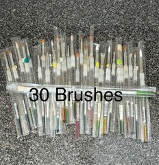 30 New Royal Soft Grip Clear Artist’s Paint Brushes Lot