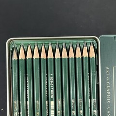 Faber-Castell 12 Pck Blacklead Pencils In Metal Tin Brand New Never Used