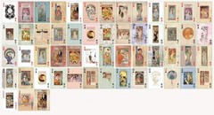 Serenity Fair Art Nouveau Poker Cards, 6.29 cm x 8.81 cm, 2.48 in x 3.47
