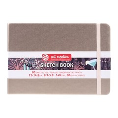 Sketchbook Hardback Pad Art Creation 80 Sheets 140gsm Paper-Pink Champagne Cover