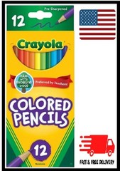 Crayola Colored Pencil Set 12 Ct Back to School Supplies Classroom Supplies