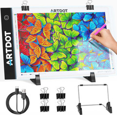 LED Light Pad for Diamond Painting Kits Art Light Board with Adjustable Brigh…
