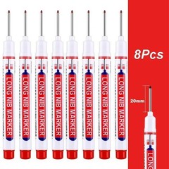 4-80Pcs 20mm Deep Hole Long Nib Head Marker For Metal Perforating Pen Waterproof